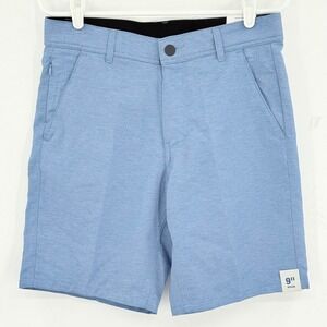 George Men's Above The Knee Stretch Blue Shorts Size 30 Moisture Wicking NWT